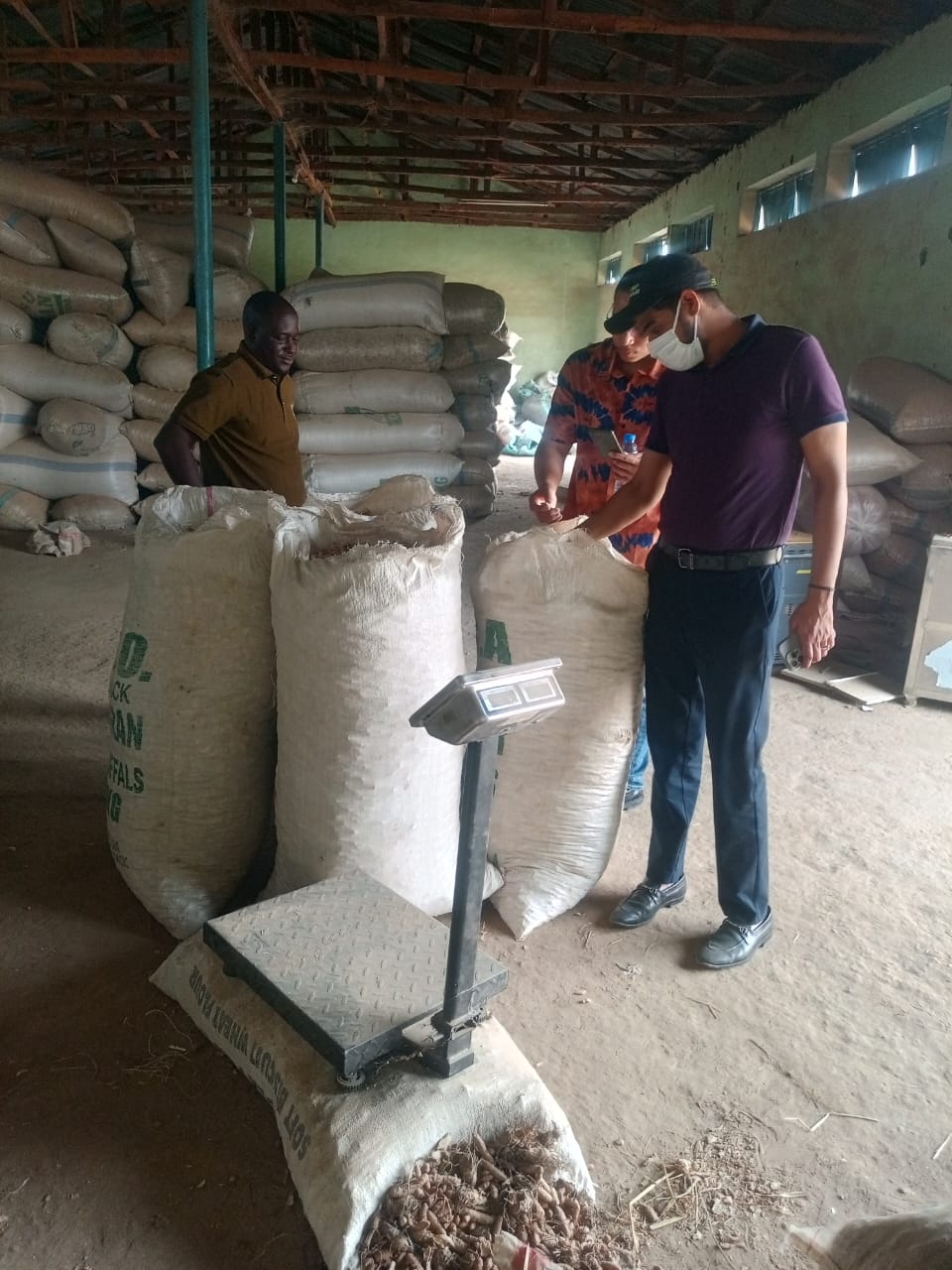 Warehouse weighing